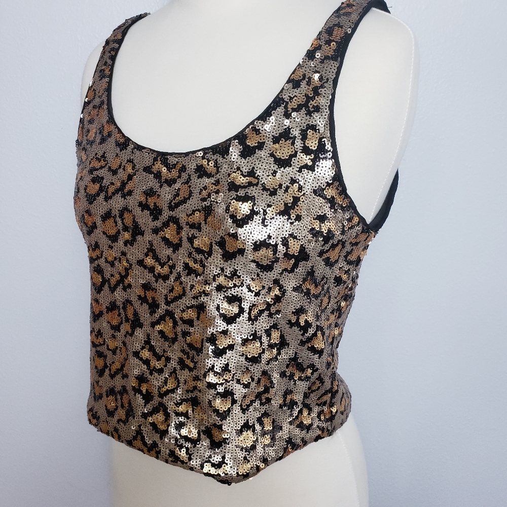 Zara Trafaluc Animal Print top XS